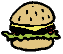 large burger.